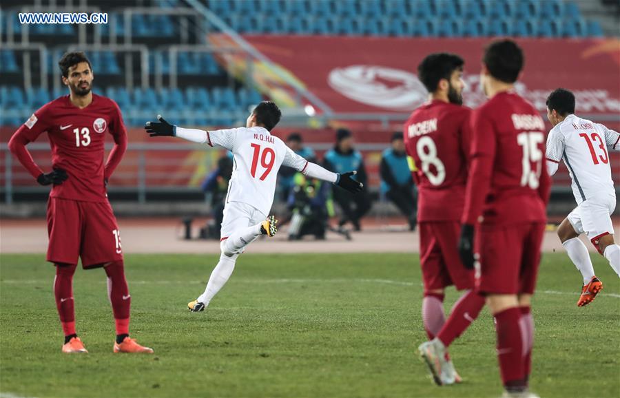 (SP)CHINA-CHANGZHOU-SOCCER-AFC U23 CHAMPIONSHIP-SEMIFINAL-QATAR VS VIETNAM (CN)