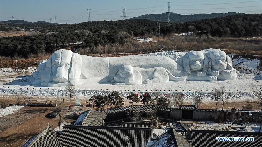 CHINA-LIAONING-SHENYANG-SNOW SCULPTURE (CN)