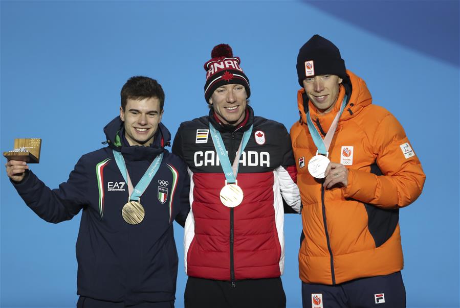 (SP)OLY-SOUTH KOREA-PYEONGCHANG-SPEED SKATING-MEN'S 10000M-MEDAL CEREMONY