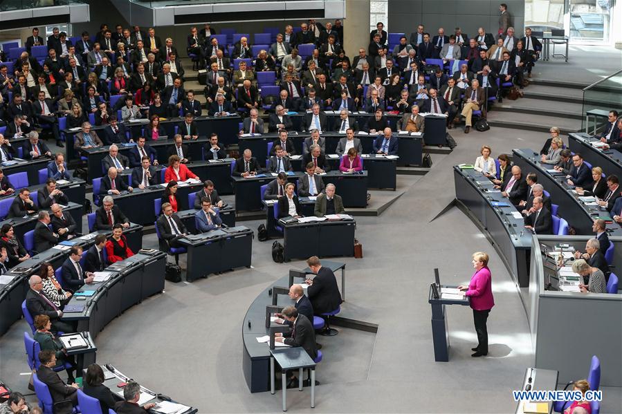 GERMANY-BERLIN-MERKEL-GOVERNMENT STATEMENT