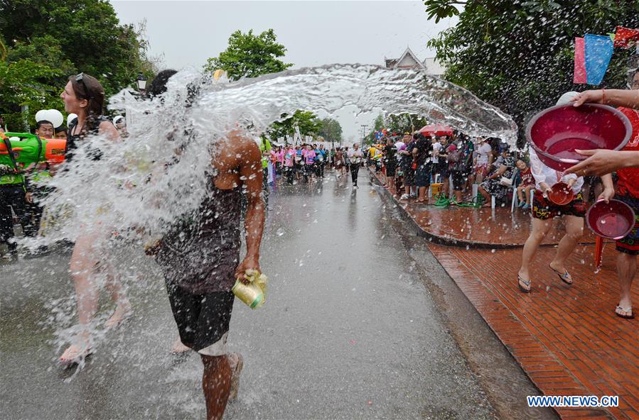 LAOS-LUANG PRABANG-SONGKRAN FESTIVAL-CELEBRATION