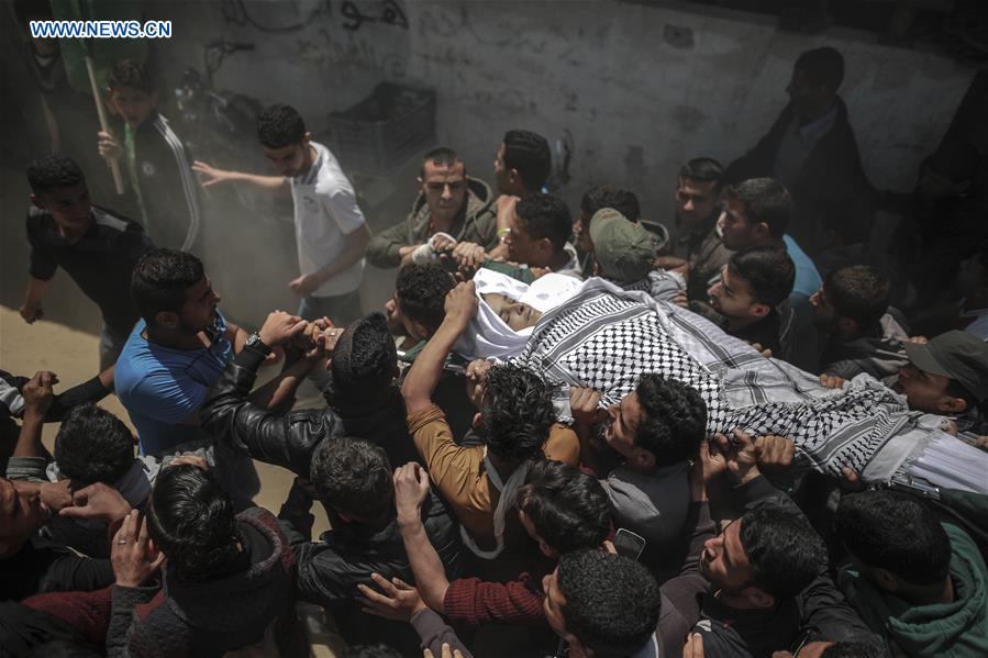 MIDEAST-GAZA-FUNERAL