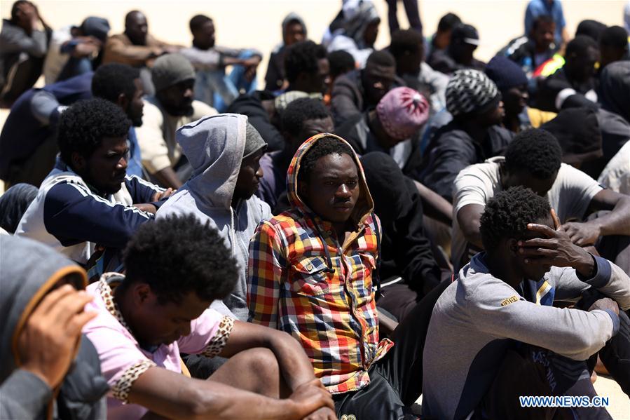 LIBYA-TRIPOLI-ILLEGAL IMMIGRANTS-RESCUED