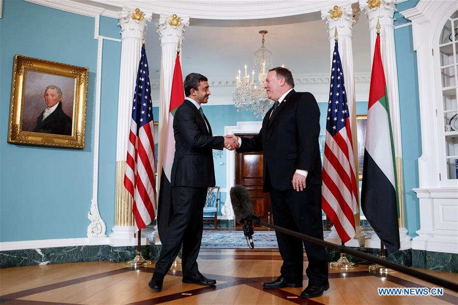 U.S.-WASHINGTON D.C.-POMPEO-UAE-FM-MEETING