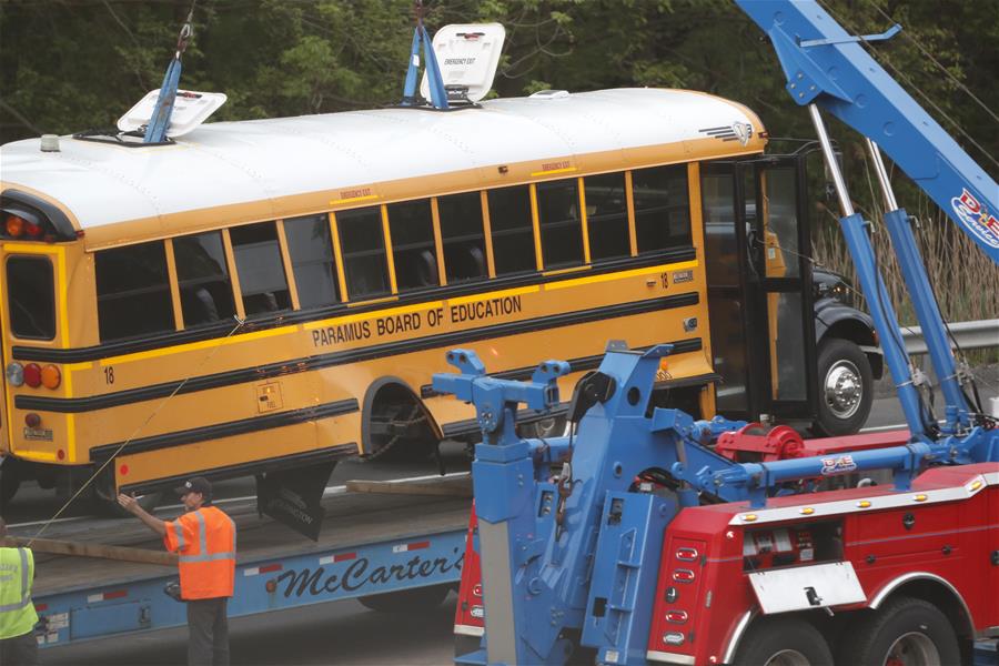 U.S.-NEW JERSEY-SCHOOL BUS-DUMP TRUCK-CRASH