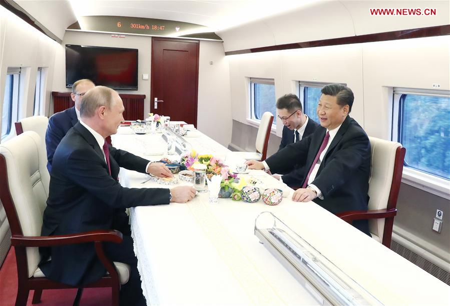 CHINA-XI JINPING-RUSSIA-PUTIN-HIGH-SPEED TRAIN (CN)