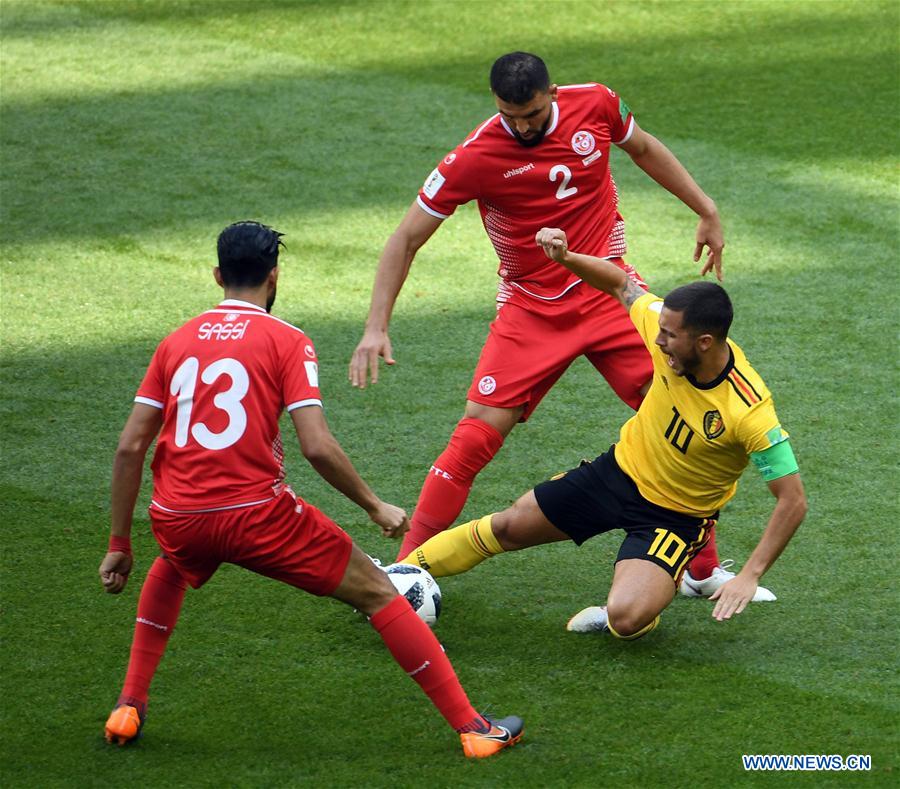 (SP)RUSSIA-MOSCOW-2018 WORLD CUP-GROUP G-BELGIUM VS TUNISIA