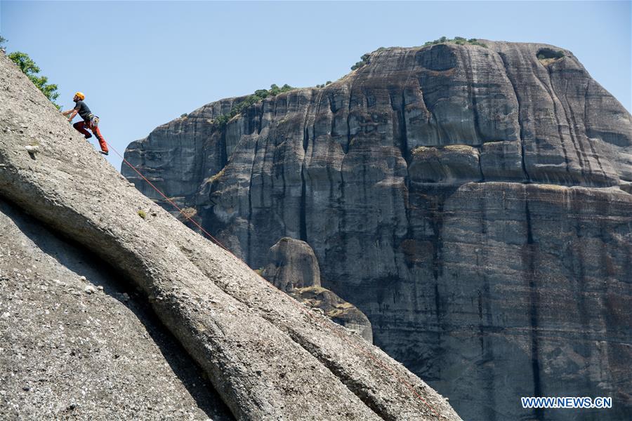 GREECE-METEORA-ROCK CLIMBING