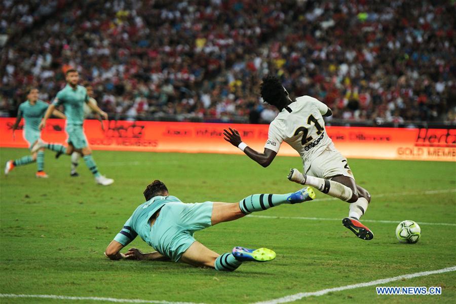 (SP)SINGAPORE-SOCCER-INTERNATIONAL CHAMPIONS CUP-ARSENAL VS PARIS SAINT-GERMAIN