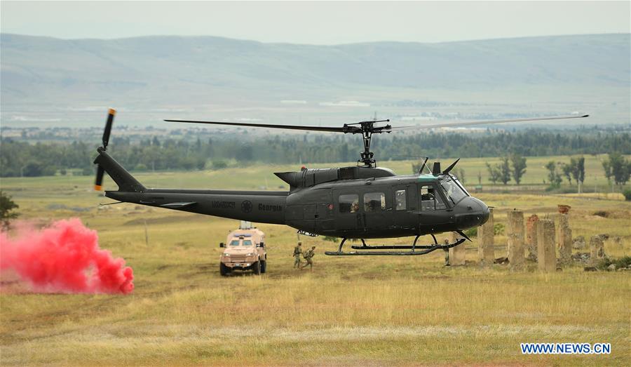 GEORGIA-TBILISI-MILITARY DRILL-NOBLE PARTNER 2018