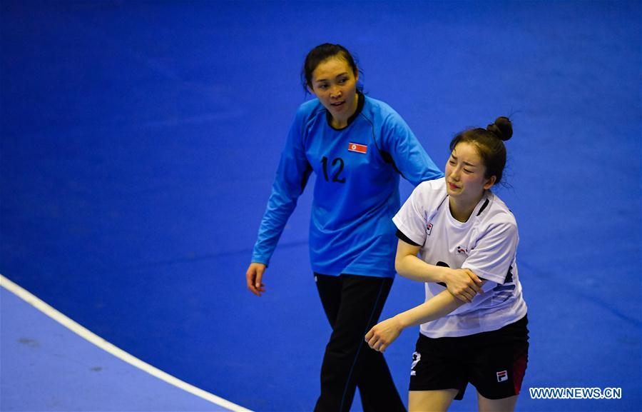 (SP)INDONESIA-JAKARTA-ASIAN GAMES-HANDBALL-DPRK VS SKOREA