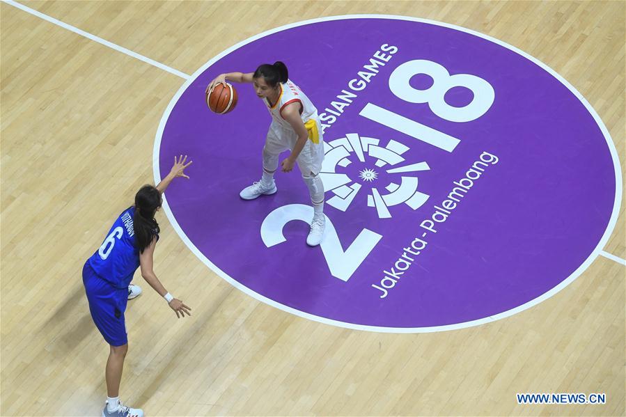 (SP)INDONESIA-JAKARTA-ASIAN GAMES-BASKETBALL-CHINA VS THAILAND