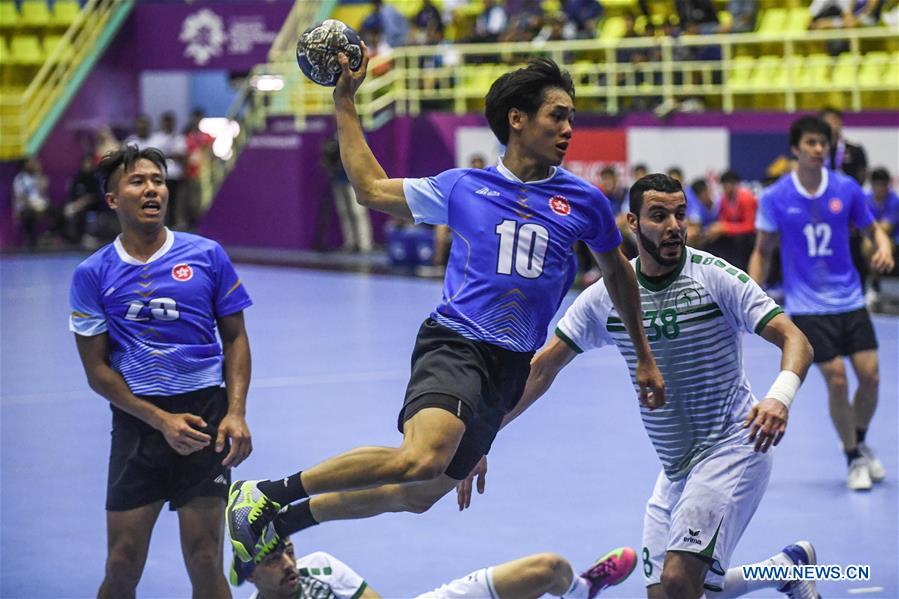 (SP)INDONESIA-JAKARTA-ASIAN GAMES-HANDBALL-HONG KONG VS SAUDI ARABIA