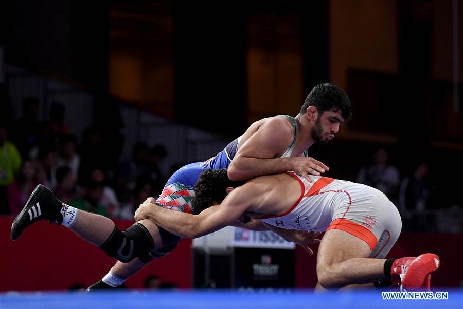 (SP)INDONESIA-JAKARTA-ASIAN GAMES-WRESTLING-MEN'S FREESTYLE 86 KG