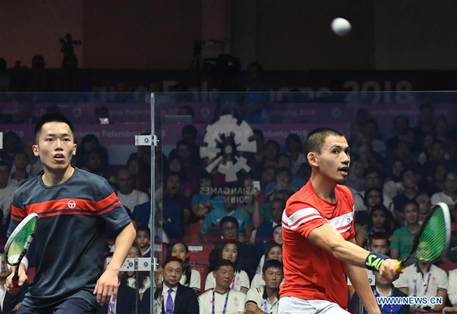 (SP)INDONESIA-JAKARTA-ASIAN GAMES-SQUASH