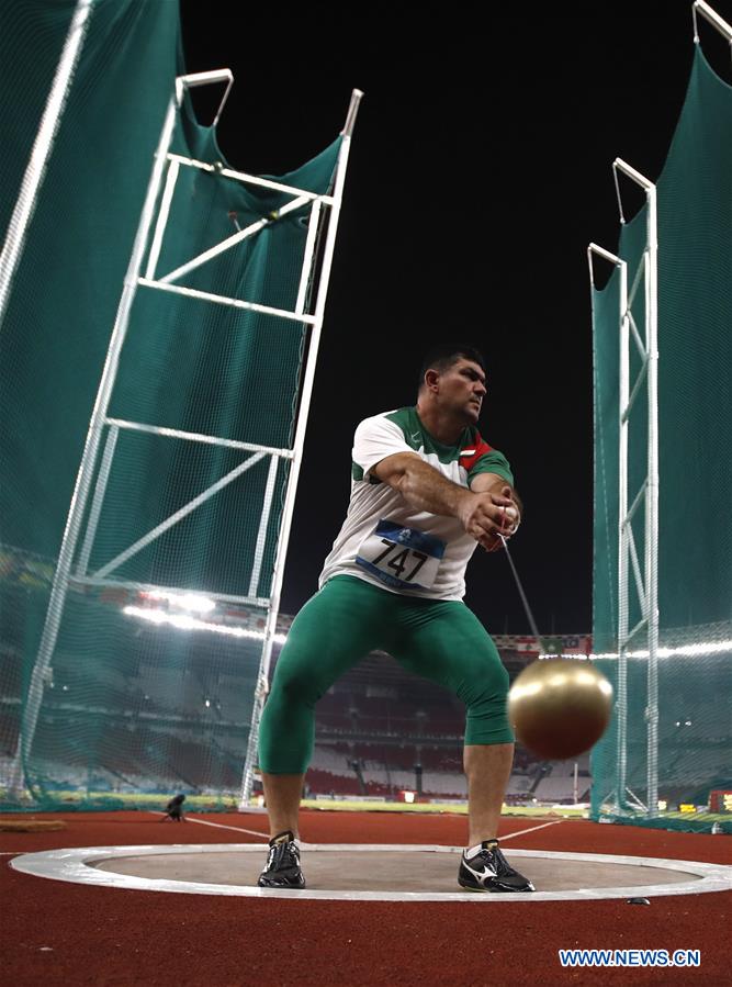 (SP)INDONESIA-JAKARTA-ASIAN GAMES-ATHLETICS-MEN'S HAMMER THROW