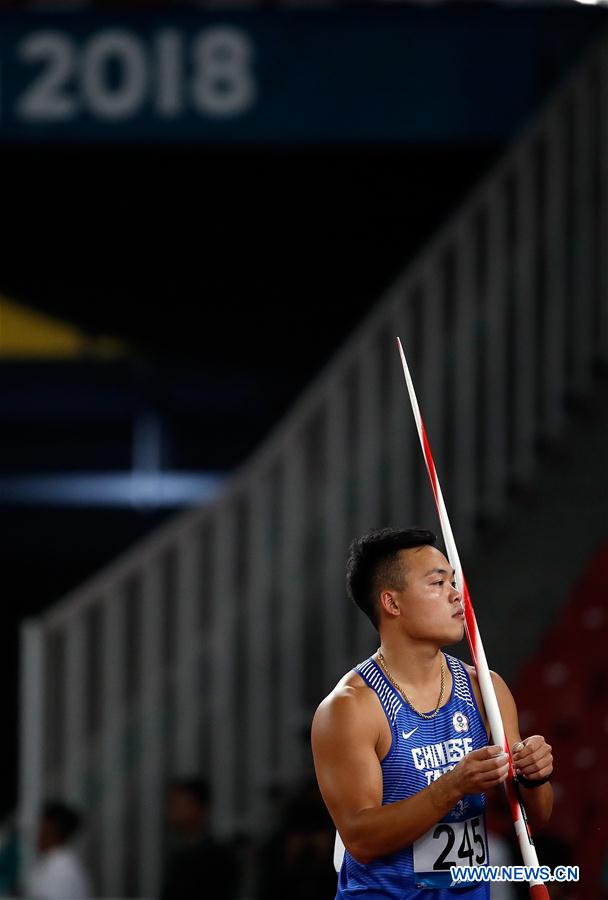 (SP)INDONESIA-JAKARTA-ASIAN GAMES-ATHLETICS-MEN'S JAVELIN THROW FINAL