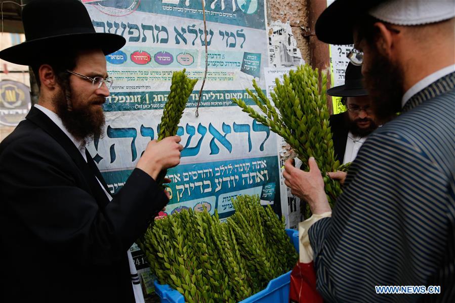 MIDEAST-JERUSALEM-SUKKOT-PREPARATION