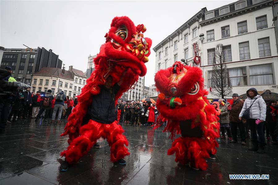 BELGIUM-ANTWERP-CHINESE LUNAR NEW YEAR-PARADE