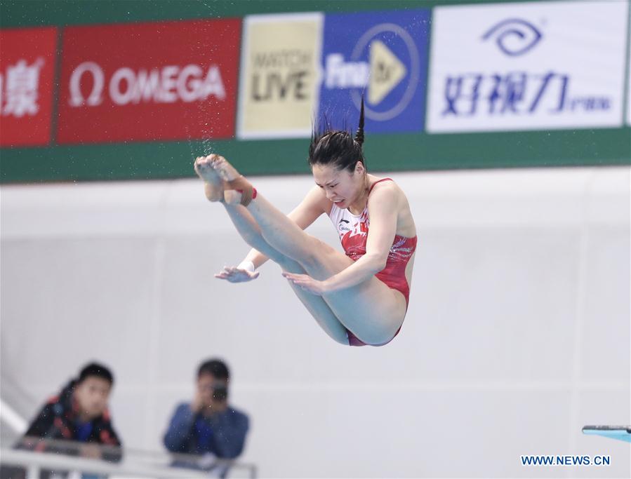 (SP)CHINA-BEIJING-DIVING-FINA WORLD SERIES-WOMEN'S 3M SPRINGBOARD