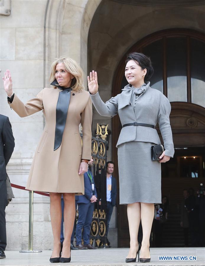 FRANCE-PARIS-PENG LIYUAN-OPERA GARNIER-VISIT 