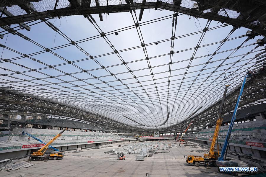 (SP)CHINA-BEIJING-BEJING 2022 OLYMPIC GAMES-NATIONAL SPEED SKATING OVAL-CONSTRUCTION SITE (CN)