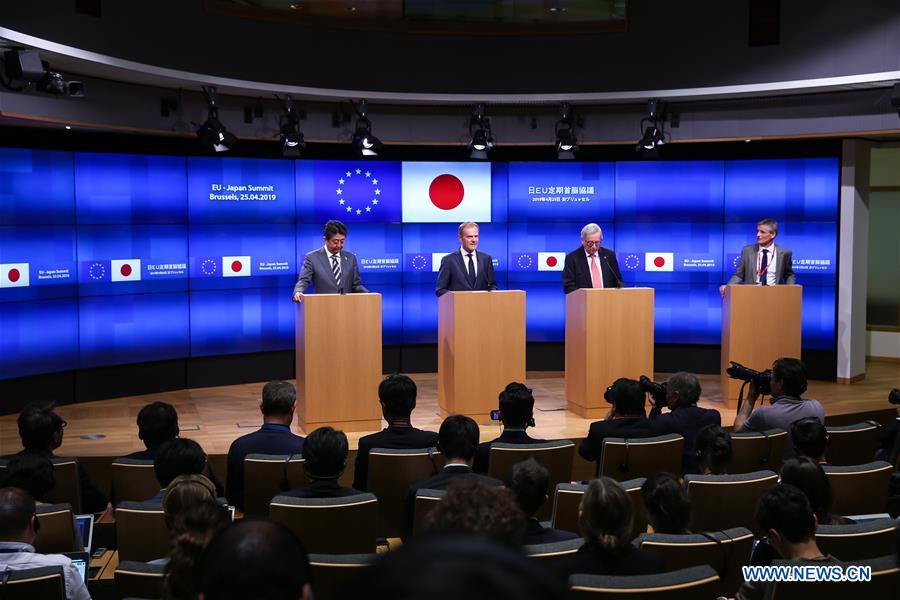 BELGIUM-BRUSSELS-EU-JAPAN-SUMMIT