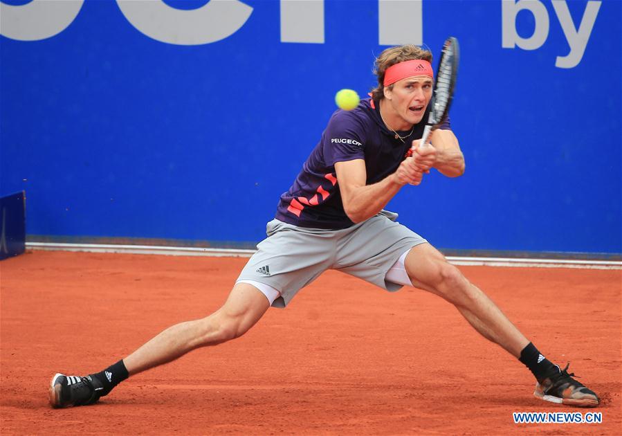 (SP)GERMANY-MUNICH-TENNIS-BMW OPEN-QUARTERFINALS-ALEXANDER ZVEREV VS CRISTIAN GARIN