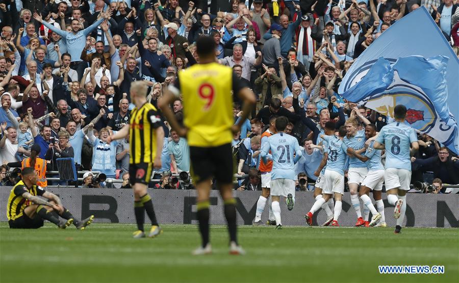 (SP)BRITAIN-LONDON-FOOTBALL-FA CUP-FINAL-MAN CITY VS WATFORD