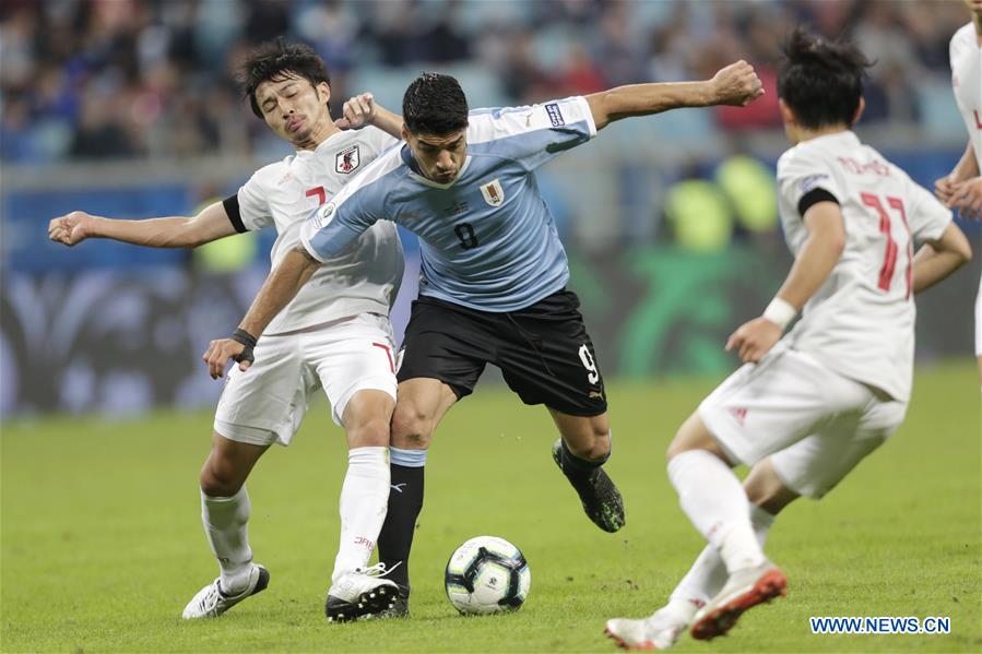 (SP)BRAZIL-PORTO ALEGRE-SOCCER-COPA AMERICA 2019-JAPAN VS URUGUAY