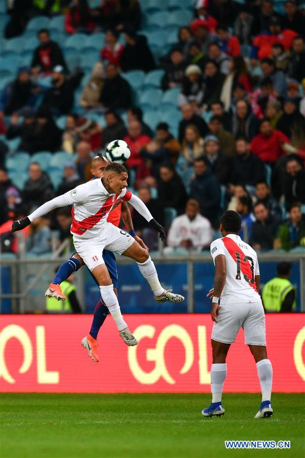 (SP)BRAZIL-PORTO ALEGRE-SOCCER-COPA AMERICA 2019-CHILE VS PERU