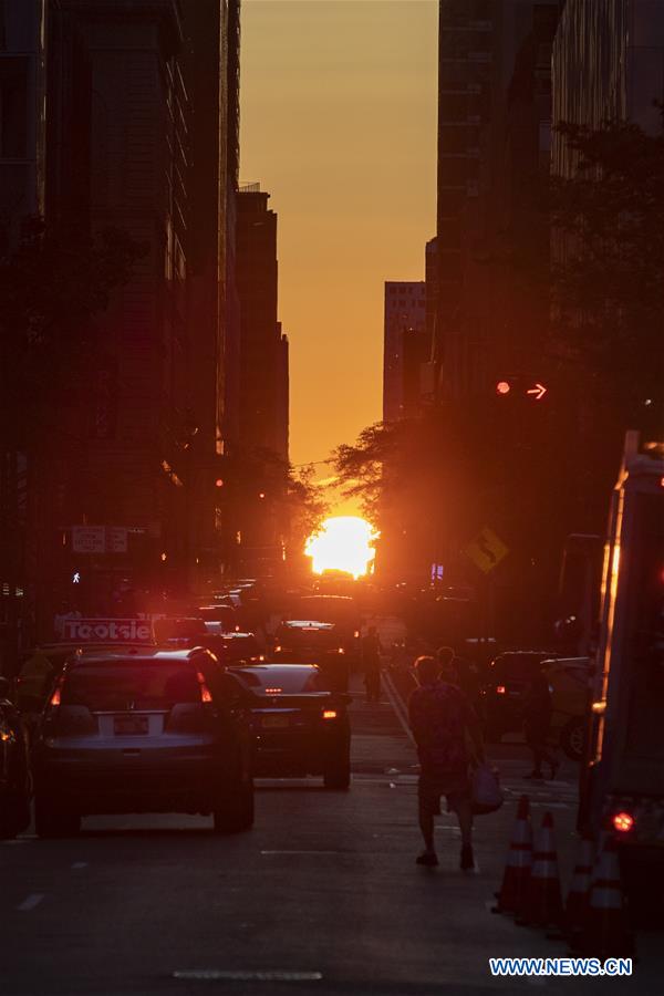 U.S.-NEW YORK-MANHATTANHENGE