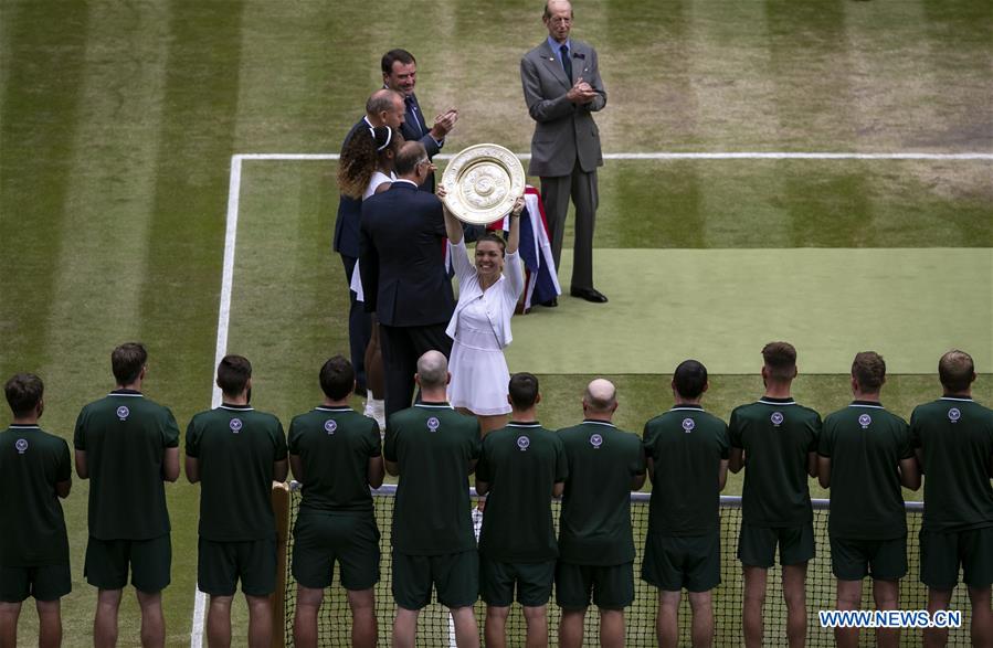 (SP)BRITAIN-LONDON-TENNIS-WIMBLEDON CHAMPIONSHIPS 2019-WOMEN'S SINGLES-FINAL