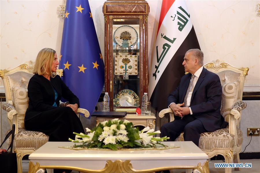 IRAQ-BAGHDAD-EU-MOGHERINI-VISIT