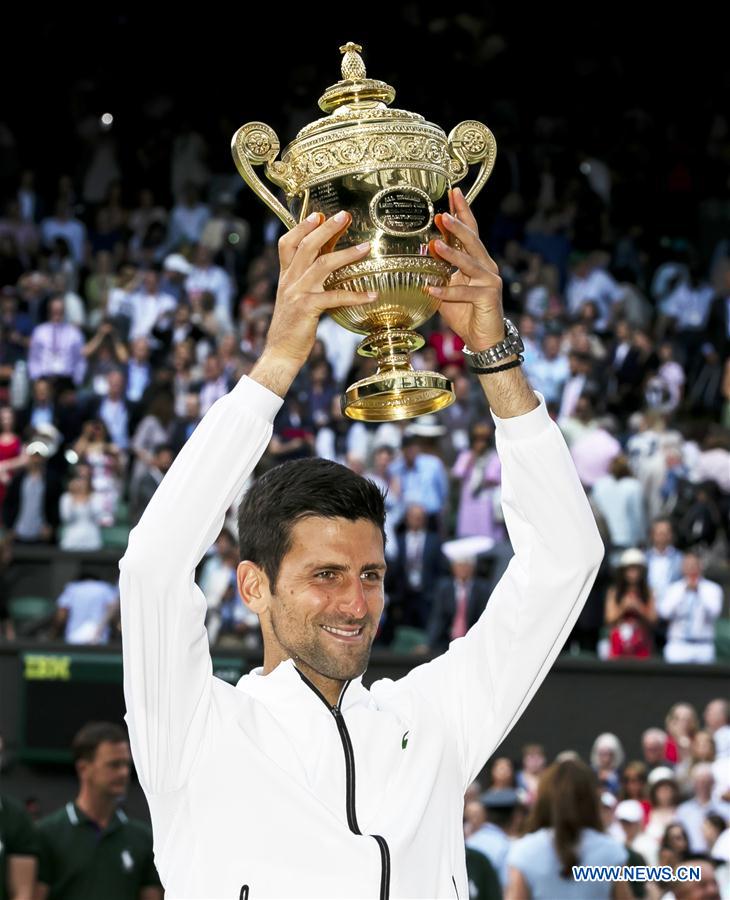 (SP)BRITAIN-LONDON-TENNIS-WIMBLEDON CHAMPIONSHIPS 2019-MEN'S SINGLES-FINAL