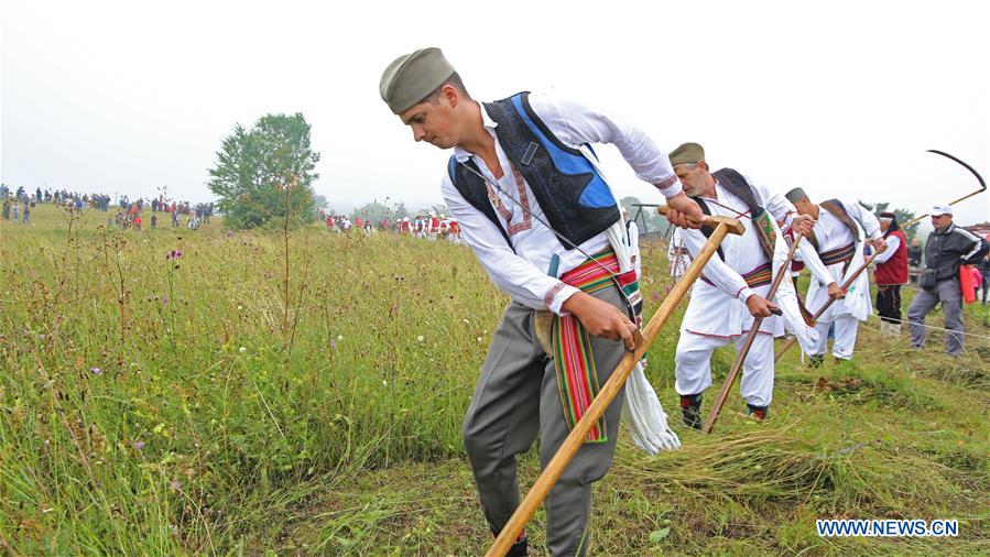 SERBIA-LJIG-FOLKLORE-SCYTHE FESTIVAL