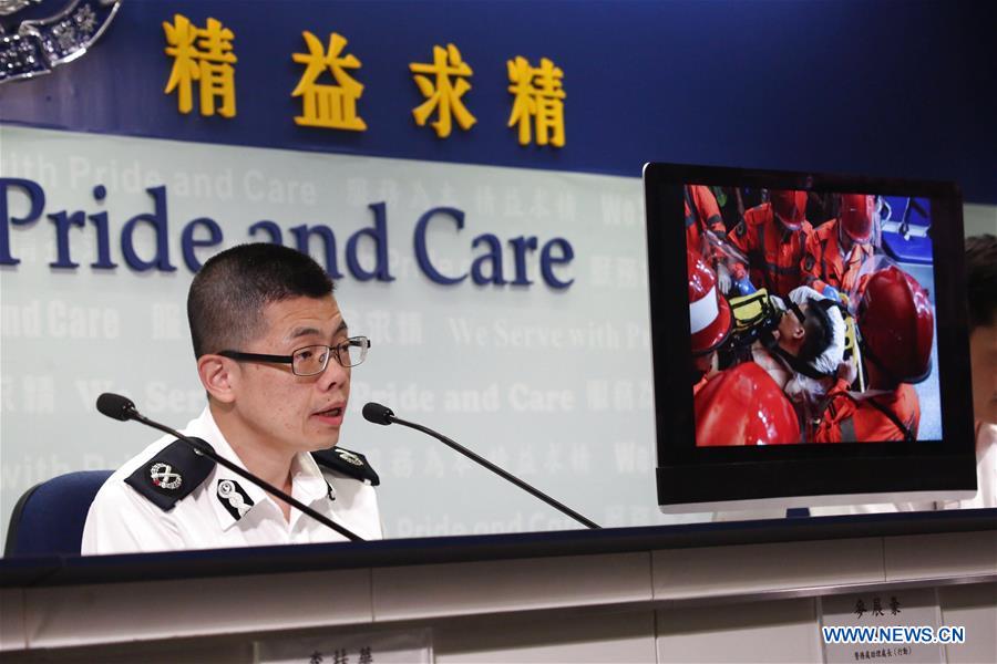 CHINA-HONG KONG-POLICE-PRESS BRIEFING-ARREST (CN)