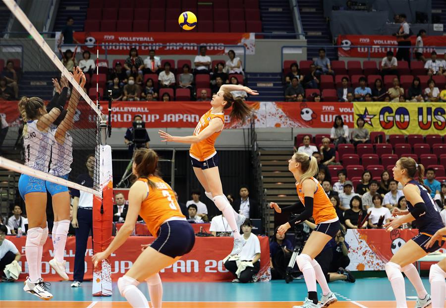 (SP)JAPAN-HAMAMATSU-VOLLEYBALL-WOMEN'S WORLD CUP-ARGENTINA VS NETHERLANDS