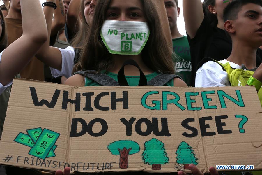 GREECE-ATHENS-STUDENTS-ACTION-CLIMATE CHANGE