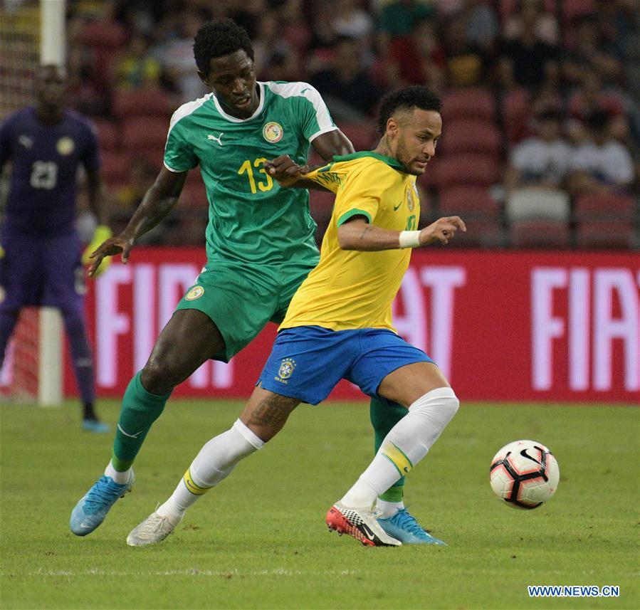 (SP)SINGAPORE-SOCCER-FRIENDLY MATCH-BRAZIL VS SENEGAL