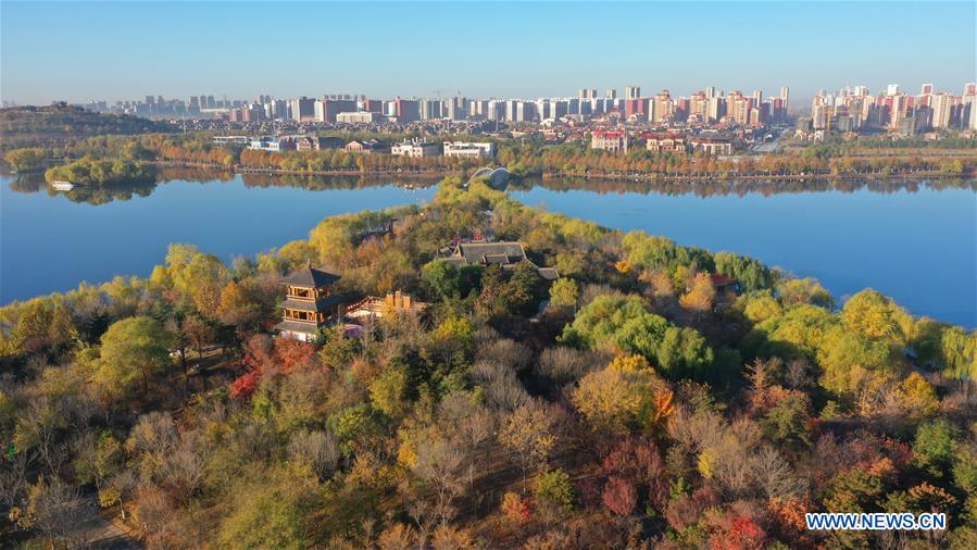 CHINA-HEBEI-TANGSHAN-NANHU PARK-EARLY WINTER SCENERY (CN)