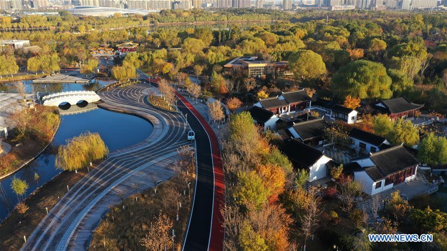 CHINA-HEBEI-TANGSHAN-NANHU PARK-EARLY WINTER SCENERY (CN)