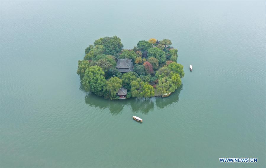 CHINA-ZHEJIANG-HANGZHOU-WEST LAKE-AERIAL VIEW (CN)