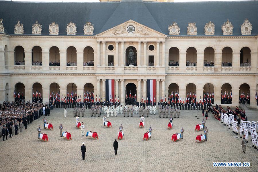 FRANCE-PARIS-13 FALLEN SERVICEMEN-TRIBUTE CEREMONY