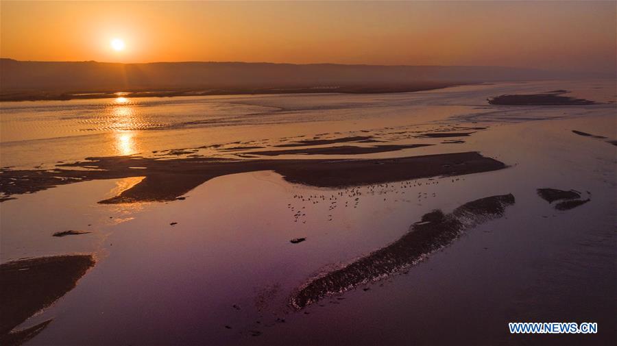 CHINA-SHAANXI-YELLOW RIVER-SUNRISE (CN)