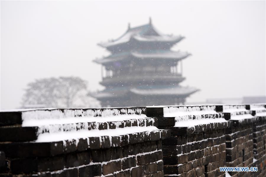 CHINA-SHANXI-PINGYAO-ANCIENT CITY-SNOWFALL (CN)