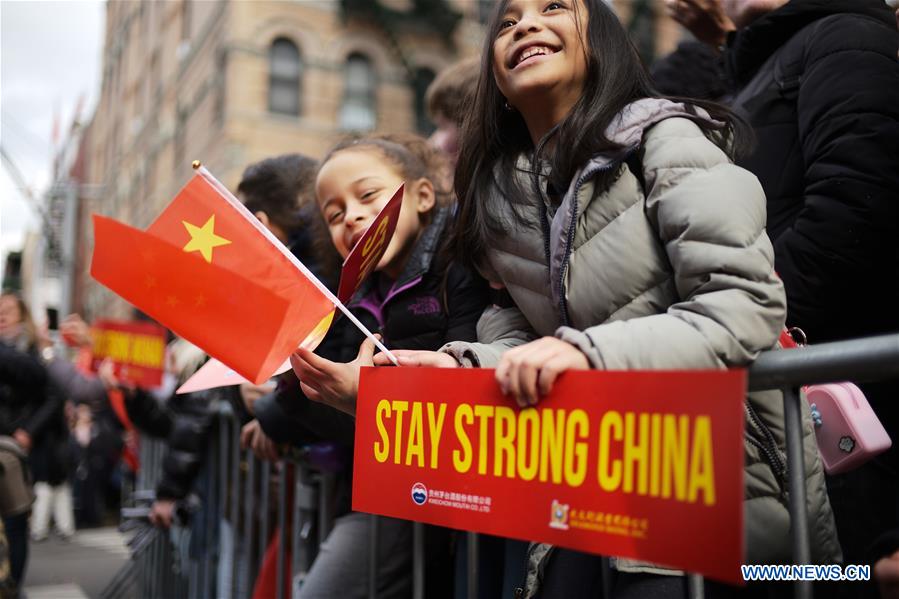 U.S.-NEW YORK-CHINESE LUNAR NEW YEAR-PARADE