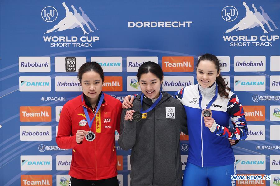 (SP)THE NETHERLANDS-DORDRECHT-ISU WORLD CUP-SHORT TRACK