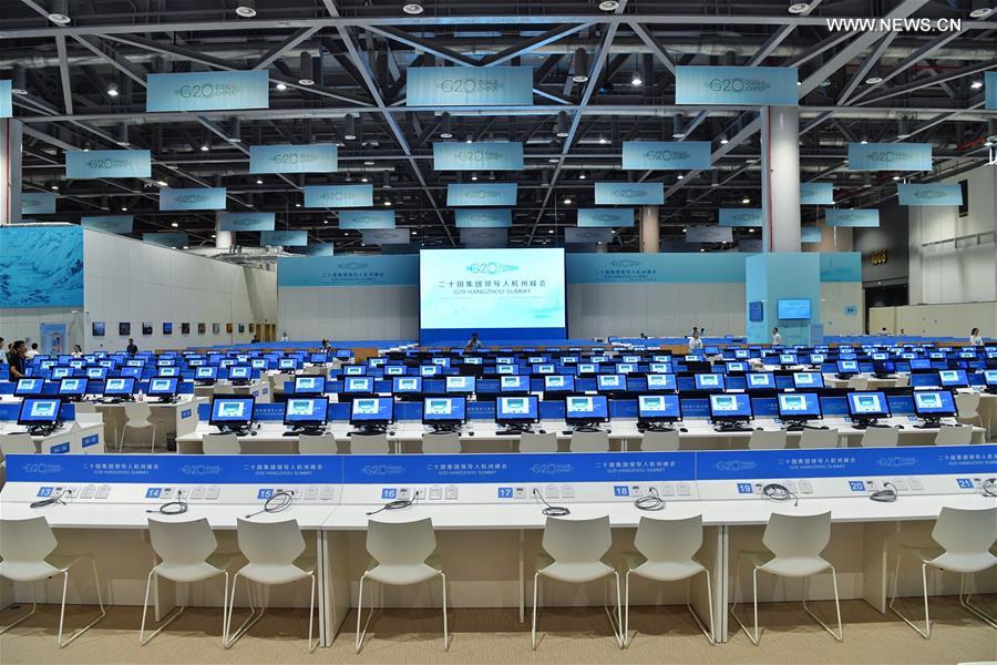 CHINA-HANGZHOU-G20 SUMMIT-MEDIA CENTER (CN)