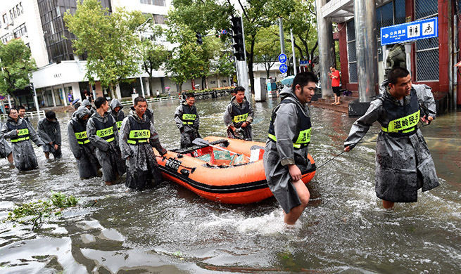 Xinhua Headlines: China battles powerful Typhoon Lekima